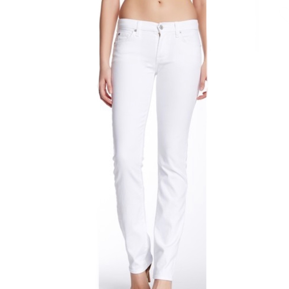 7 For All Mankind White Jeans